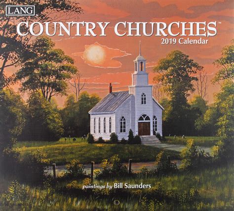 Charming Country Churches 2016 Calendar - Instant PDF Download!